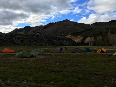 Campground in Thingvellir