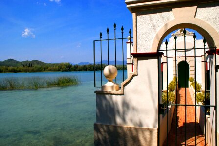 Lake summer landscape