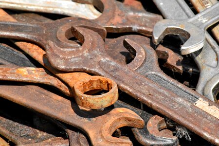 Wrench rust old photo