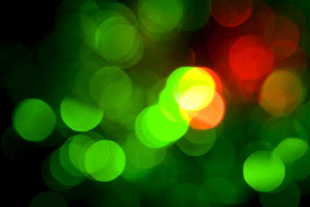 Bokeh Background - Green and Red photo