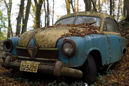 Vintage junk yard scrapyard photo