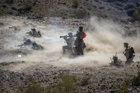 U.S. Marines fire a Shoulder-Mounted Assault Weapon photo