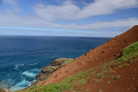 Coastline on the Kalalau trail, Kauai, Hawaii