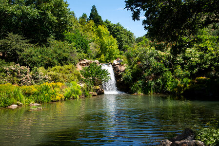 Waterfall with pond landscape