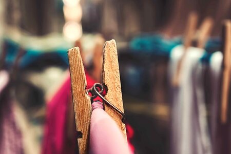 Cloth clothesline detail