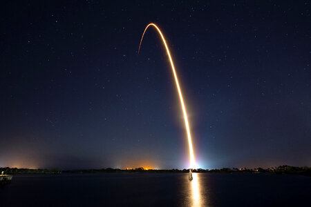 Night Space Rocket photo
