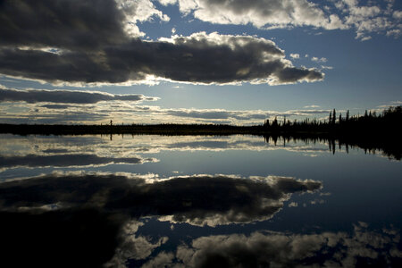 Cloudy reflection