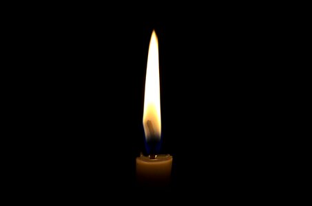 Single Candle Flame photo