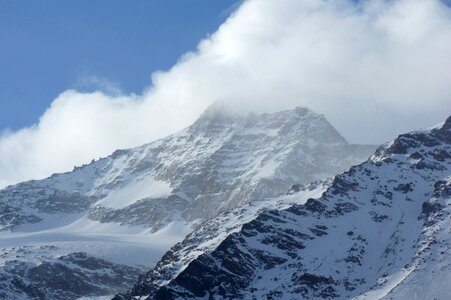 Alpine snow landscape