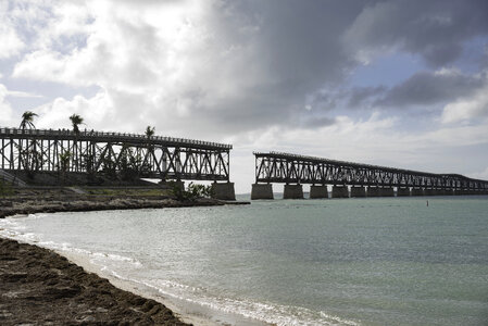 Broken Overseas Bridge in Bahia Honda State Park photo