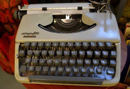 Typewriter business key photo