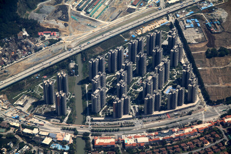 Aerial View of Shenzhen High Rises