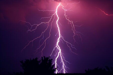 Purple storm weather photo