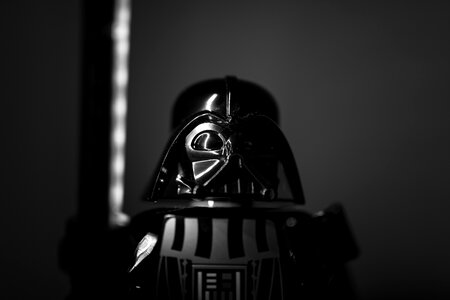 Vader minifigure play photo