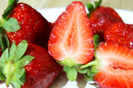 Strawberry fruit juicy photo