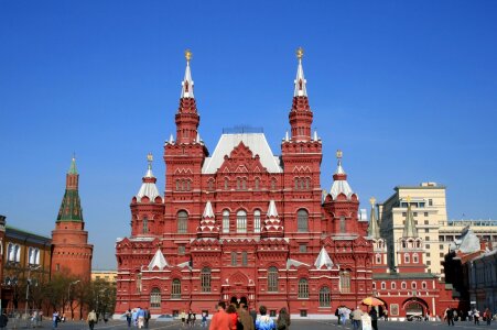 West red square silver roofs spires architecture photo