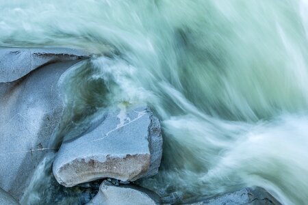 Rocks flow splash photo