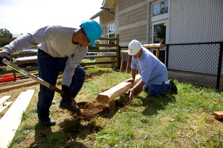 Construction of outdoor classroom-2