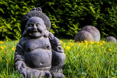Garden zen statue photo