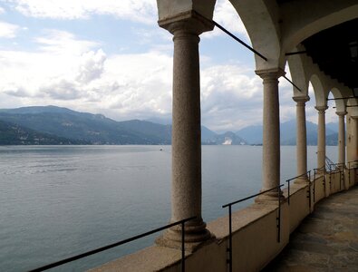 Santa Caterina del Sasso famous Hermitage on Lake Maggiore photo