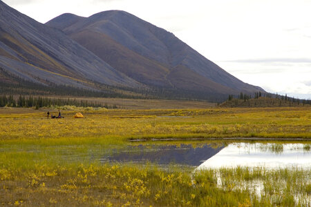 Camping in a remote area photo