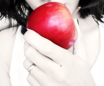 Food gray hand