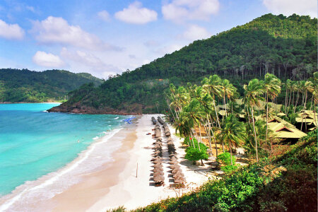 Beach Island at Resort in Malaysia