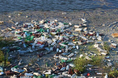 Garbage plastic pollution photo