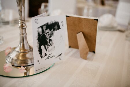Envelope romantic dinner table