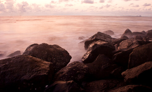 Sea Waves Rock photo