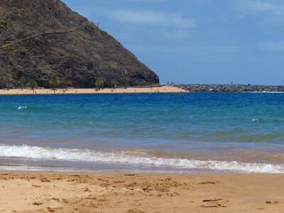 Coast sand beach playa las teresitas