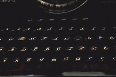 Vintage Typewriter Key photo