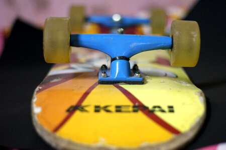 Skateboard Upside Down photo