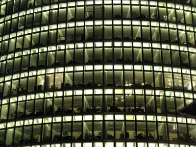 Skyscraper berlin at night home front