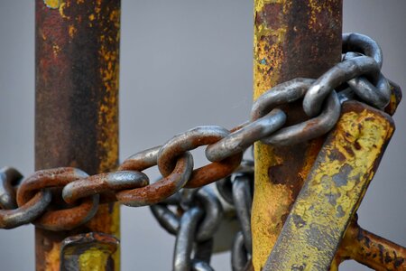 Cast Iron fence iron photo