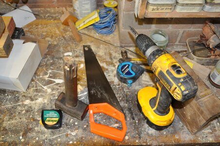 Hammer tape measure craftsmen photo