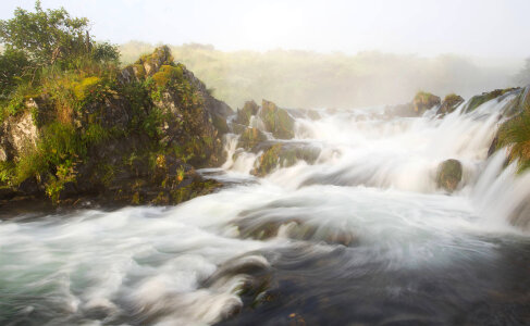 Small cascade begins the Dog Salmon Falls