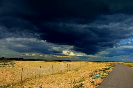 Clouds blue rain blue storm photo