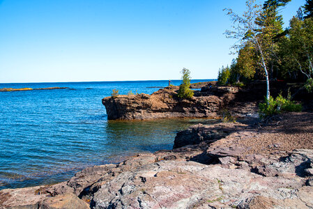 Presque Isle shoreline at Marquette, Michigan landscape photo