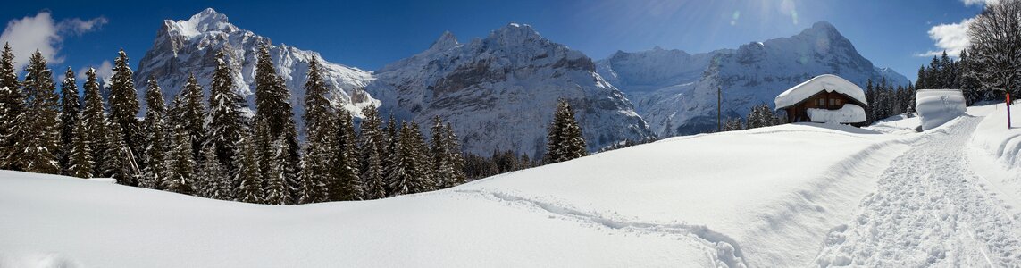 Switzerland wintry bort photo