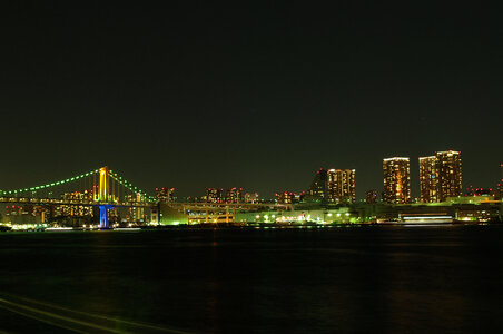1 Night view of Rainbow Bridge photo