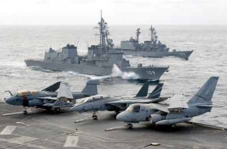 At sea aboard USS Kitty Hawk photo