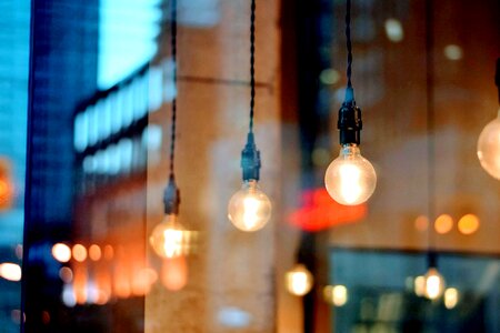 Electricity glass light bulb