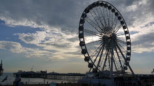 Sunset ferris wheel ferris photo