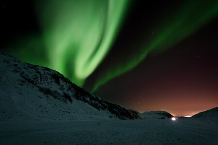 Borealis green phenomenon photo