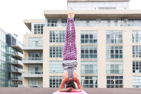 Headstand Inversion Woman photo