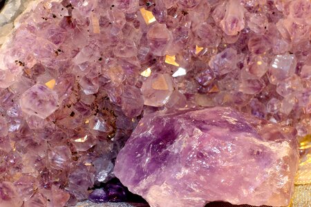 Dark purple quartz transparent photo