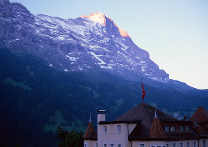 Matterhorn peak in sunny day photo