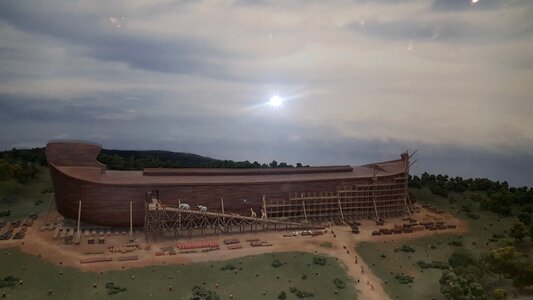 Exterior of Noah ark replica at the Ark Encounter Theme Park photo