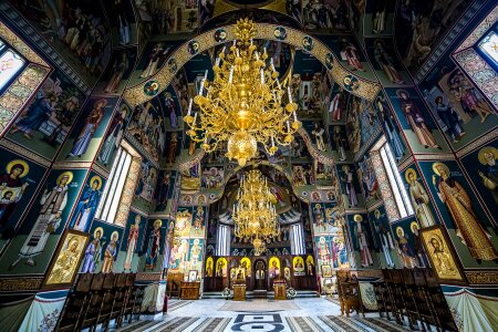 Sihastria orthodox monastery in Moldavia photo